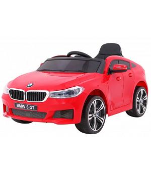 Coche BMW 6GT 12v, ROJO, RUEDAS GOMA, ASIENTO CUERO, RC PARENTAL, 1-4 AÑOS - INDA481-RA